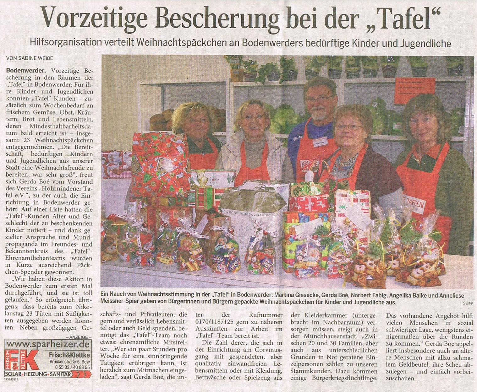 Bowe 19.12.2014 Weihnachten